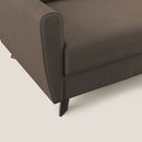 Divano Letto 3 Posti 208x97x96 cm in Tessuto Marrone