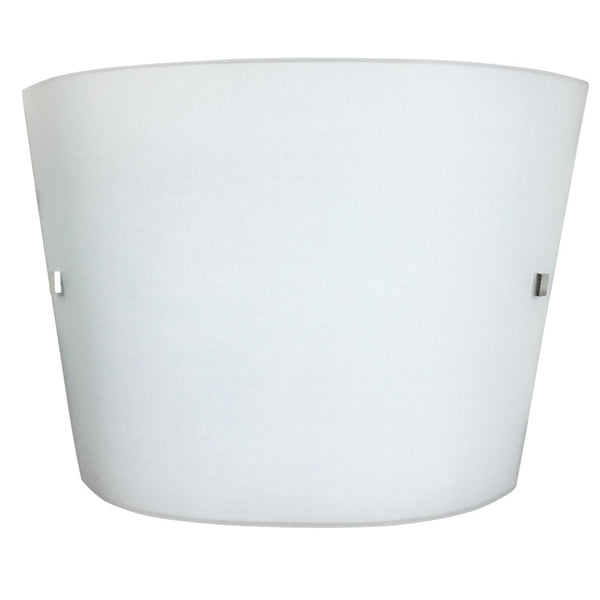 Wandleuchte 1xE27 Weißer Rahmen Siebdruckglasplatte Weißer Stoff E-Energy Rachele acquista