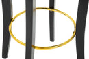 Sgabello Bar Luxy Nero 46x48x96 cm in Legno e Plastica