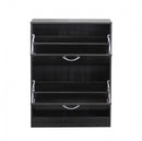 Scarpiera Sally 60x24x80 h cm in Legno Grigio Scuro