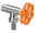 Rubinetto Laterale per Fontana da Giardino Stile Idrante Belfer RUB/014 Arancione