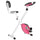Faltbares magnetisches Heimtrainer 43 x 97 x 109 cm mit rosa LCD-Display