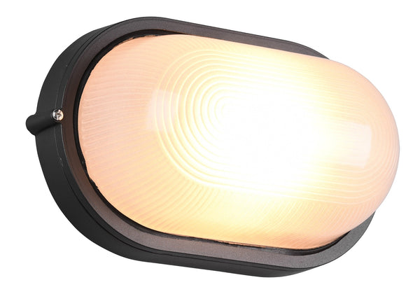 sconto Plafoniera da Esterno Attacco E27 in Alluminio Nero Opaco