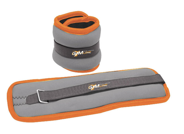 Set Polsiera Cavigliera 2 Kg (1+1) Regolazione con Velcro in Neoprene Grigio e Arancione prezzo