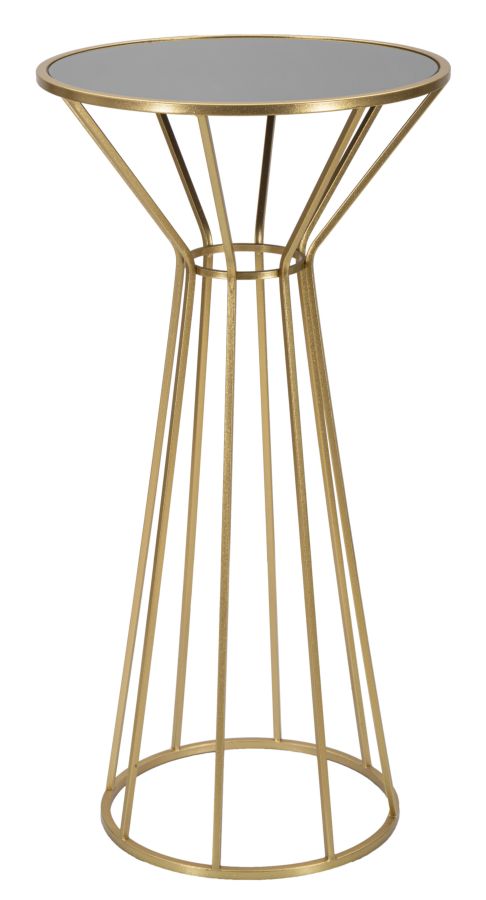 Tavolino Simple New 50x100x50 cm in Ferro e MDF Oro online