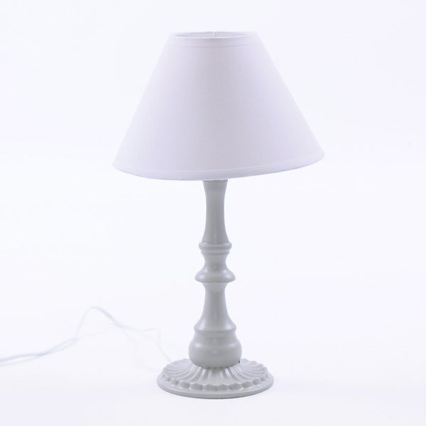 sconto Lampada da Tavolo Ø20xH33 cm in Metallo Grigio