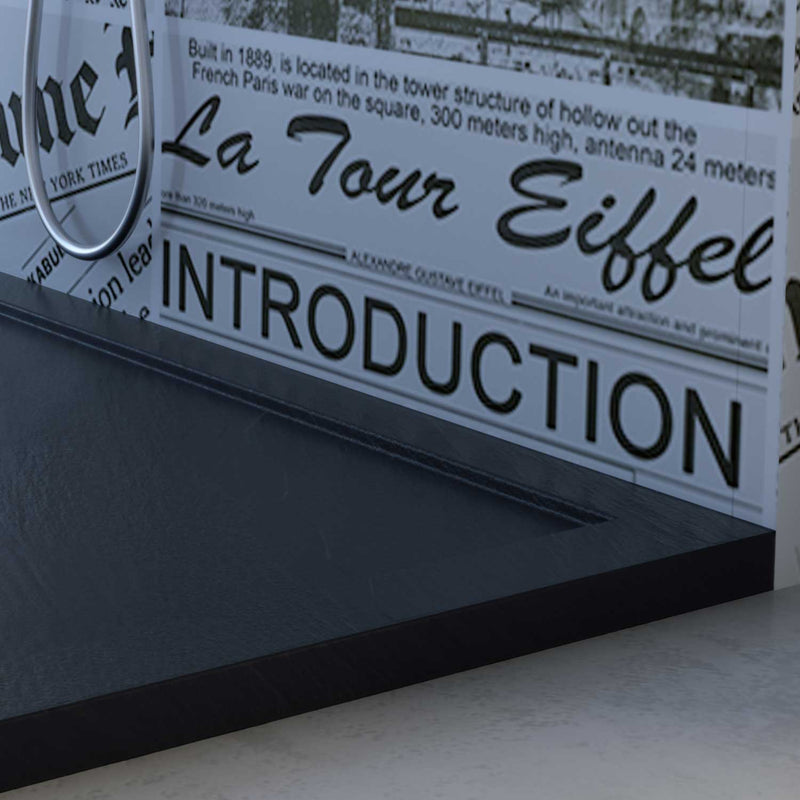 Piatto Doccia in Acrilico Fosterberg Floret 2 Antracite Varie Misure