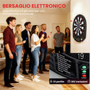 Bersaglio Elettronico 6 Freccette con Punta Morbida Display LCD per 8 Giocatori 18 Giochi e 159 Varianti      