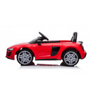 Macchina Elettrica per Bambini 12V Licenza Ufficiale Audi R8 New Spyder con Telecomando e Sedile in pelle Rosso