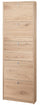 Schuhschrank 5 Türen 63x190x18 cm Eiche Natur