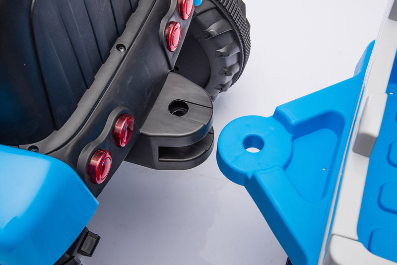 Trattore Elettrico per Bambini 12V con Rimorchio Blu  
