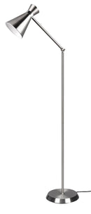 Piantana da Interno Attacco E27 in Metallo Nichel Satinato 