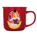 Set 2 Tazze Ø9,2x8,7 cm in Bone China VdE Tivoli 1996 Le cirque red