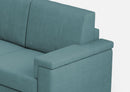 Divano Angolare 6 Posti 286x246x85 cm Marrak in Tessuto Petrolio