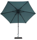 Ombrellone da Giardino Ø3 m Palo Ø38 mm in Alluminio Tessuto Dralon Acrilico Border Aguademar