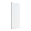Specchio Estraibile per Armadio 34x100 cm Emuca Grigio Metallizzato