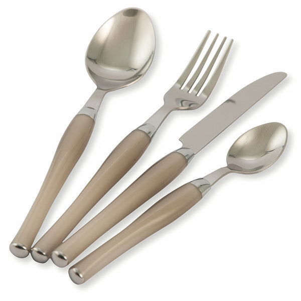 sconto Service-Set Besteck 24-teilig in Edelstahl Villa d'Este Fusion Mud