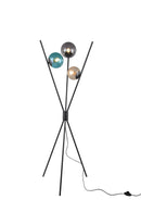 Piantana da Interno  E14 in Metallo Nero Opaco