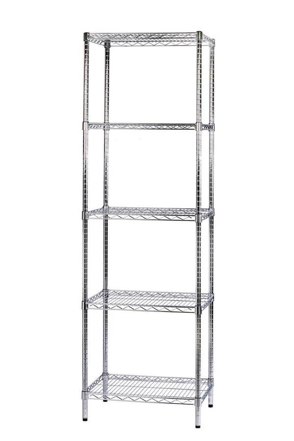 Regal aus verchromtem Stahl 5 Regale P45xH200 cm Tosini Serie 5X45 sconto