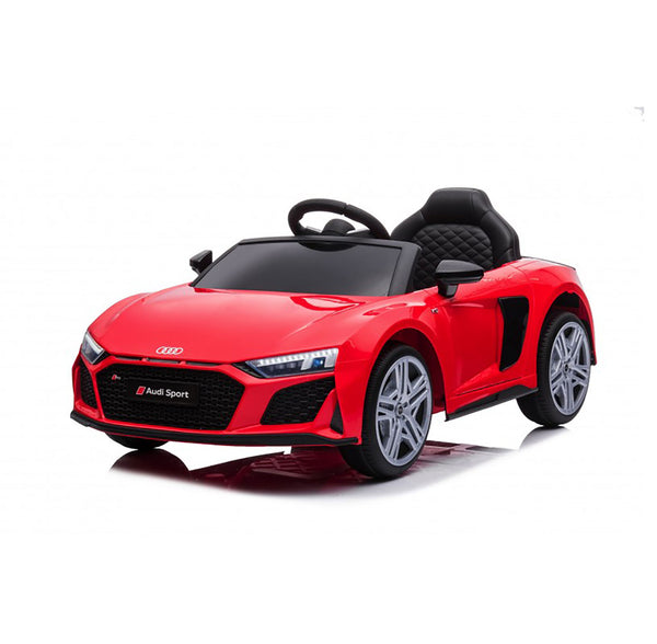 online Macchina Elettrica per Bambini 12V Licenza Ufficiale Audi R8 New Spyder con Telecomando e Sedile in pelle Rosso