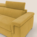 Divano Letto 3 Posti 200x100x95 cm in Tessuto Giallo