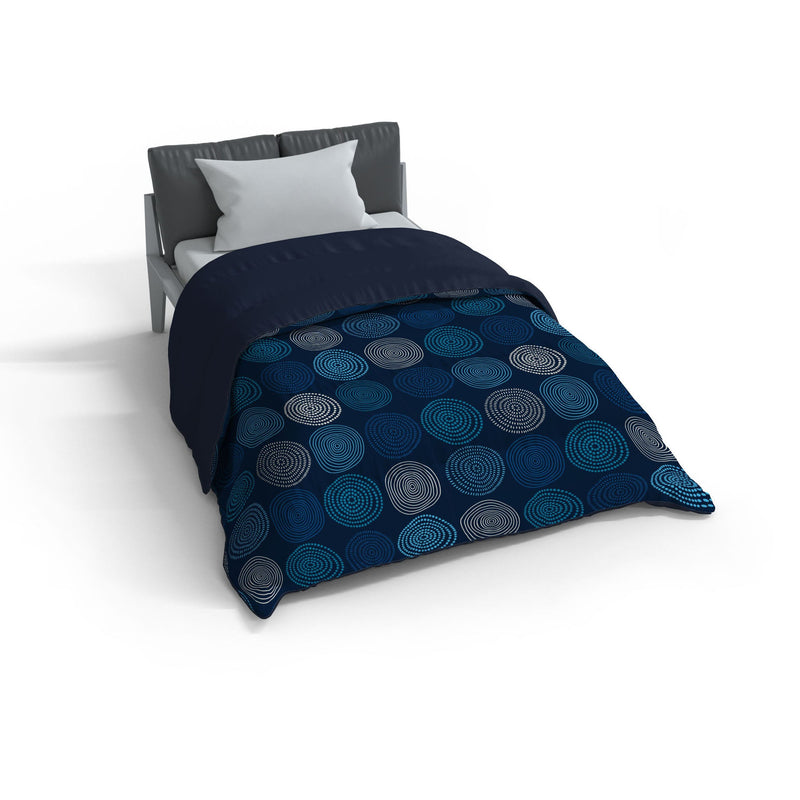 Trapunta Invernale 1 Piazza e Mezzo Stampata in Microfibra 300gr Double Face Ipnotic