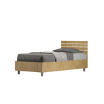 Letto Singolo Ankel Testata Doghe Dritta  Quercia Varie Misure