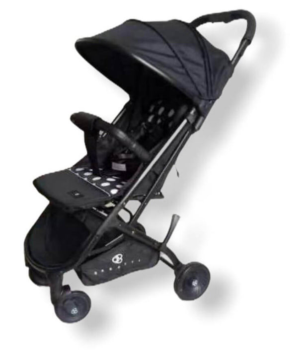 sconto Leichter Kinderwagen für Kinder Barotti Primo Schwarz und Weiß