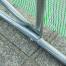 Serra da Giardino 8x3x2m Tubi in Acciaio  Verde