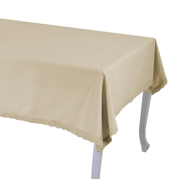 online Tovaglia Quadrata 140x140 cm in Cotone 180 GSM Amelie Beige