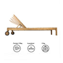 Cuscino per Lettino Prendisole Elafonisi Sfoderabile Spesso 5 cm Crema      