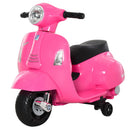 Scooter Elettrico per Bambini Licenza Ufficiale Piaggio Vespa Small 7,2V 2,5Ah Rosa      