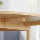 Tavolo Allungabile a Ribalta 140x70x75 cm per 4-6 Persone in Legno di Pino   