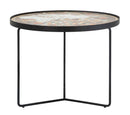 Tavolo da Caffé World Ø50x37 cm MDF e in Ferro Multicolor