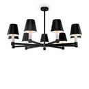Lampada pendente Modern in Metallo Tet-a-tet Nero