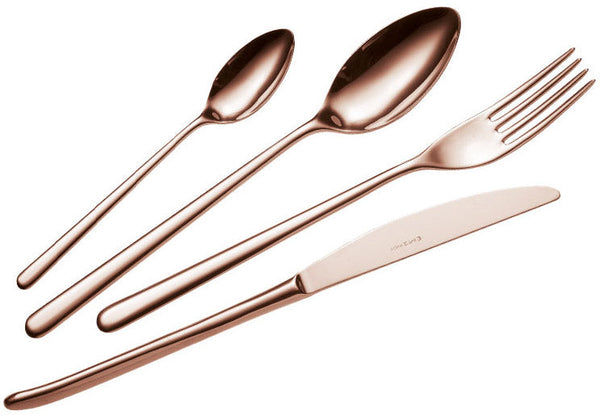 acquista Service Besteckset 24-teilig aus Stahl 18/10 PVD Eme Venedig Kupferbronze
