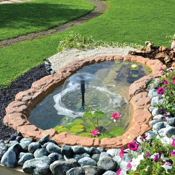 Künstlicher Felsenteich mit breitem Rand 220 x 130 x 42 cm 320 Liter prezzo