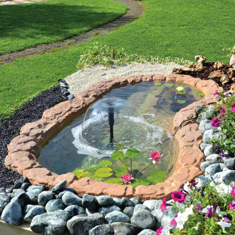 Laghetto Artificiale Roccia a Bordo Largo 220x130x42 cm 320 Litri