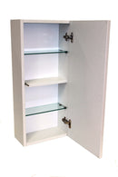 Pensile da Bagno 1 Anta Push 35x18x78,2 cm in Legno TFT Bali Bianco Lucido