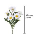 Set 6 Margherite Artificiali Altezza 66 cm