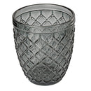 Set 6 Bicchieri Acqua Castle Stones in Vetro VdE Tivoli 1996 Grigio