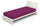Unteres Blatt mit Ecken und elastischem einfarbigem Fuchsia