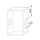 Appendiabiti Saliscendi per Armadio 60-83 cm Max 12Kg in Acciaio Emuca Cromo
