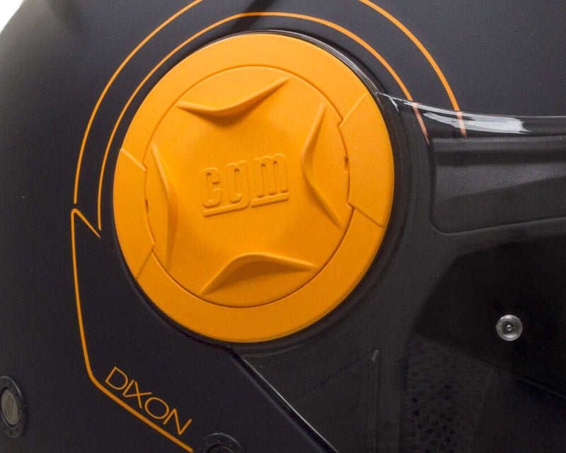 Casco Jet per Scooter Visiera Lunga CGM Dixon 129S Arancione Fluo Opaco Varie Misure