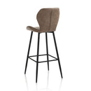 Set 2 Sgabelli 44,5x46x107,5 cm in Similpelle Beige