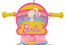 Triciclo a Pedali Primi Passi per Bambini con Maniglione Genitoriale Rimovibile e Vano Contenitore Barbie Rosa  
