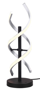 Lampada da Tavolo da Interno a LED in Alluminio Alluminio spazzolato