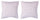 Set 2 Cuscini Decorativi 43x43x6 cm in Poliestere VdE Tivoli 1996 Furry Bianco