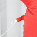 Babbo Natale Gonfiabile con Orso Polare 130x80x180 cm con Luci LED per Esterno e Interno