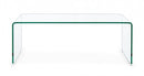 Tavolino Iride Rettangolare con Vetro 120x60 in Vetro